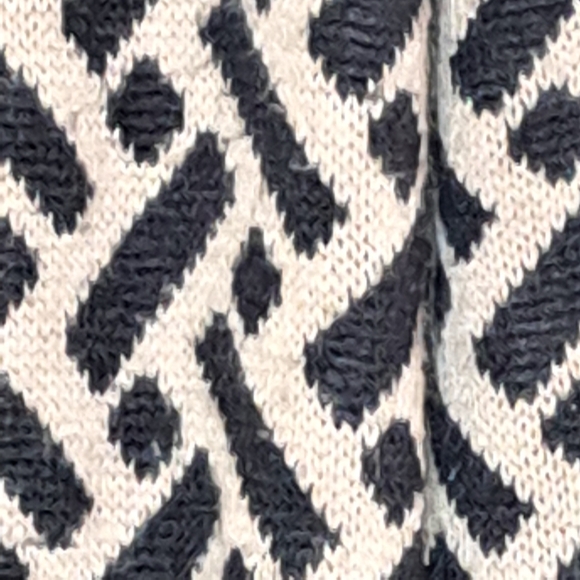 Carolyn Taylor Black and Tan Geometric Cardigan Women's XL #44 - Picture 3 of 10